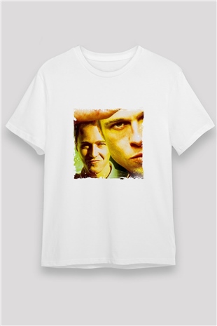 Brad Pitt Unisex Baskılı Beyaz Tişört