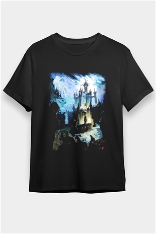 Bran Kalesi Siyah Unisex Tişört T-Shirt - TişörtFabrikası