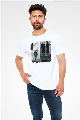 Brand New Baskılı Unisex Beyaz Tişört