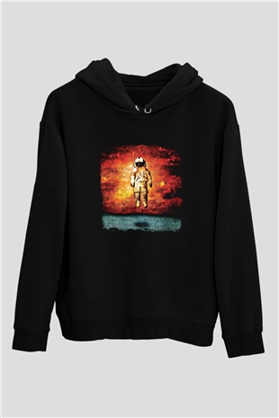 Brand New Baskılı Unisex Siyah Hoodie
