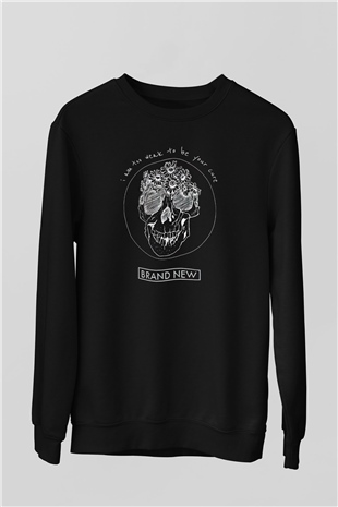 Brand New Siyah Unisex Sweatshirt