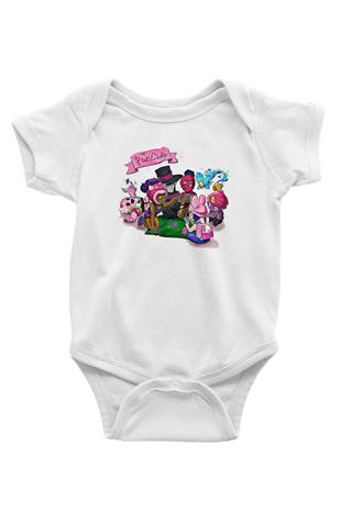 Brawl Stars Baskılı Beyaz Unisex Bebek Body - Zıbın