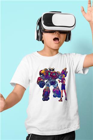 Brawl Stars Baskılı Beyaz Unisex Beyaz Çocuk Tişört - Tshirt