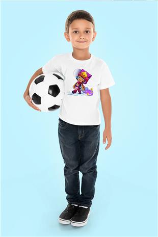 Brawl Stars Baskılı Beyaz Unisex Beyaz Çocuk Tişört - Tshirt