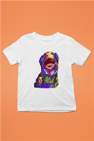 Brawl Stars Baskılı Beyaz Unisex Beyaz Çocuk Tişört - Tshirt