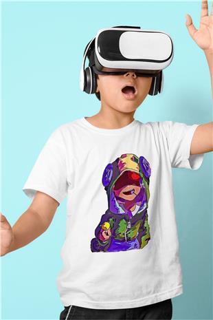 Brawl Stars Baskılı Beyaz Unisex Beyaz Çocuk Tişört - Tshirt