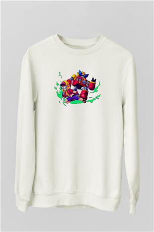Brawl Stars Baskılı Beyaz Unisex Sweatshirt
