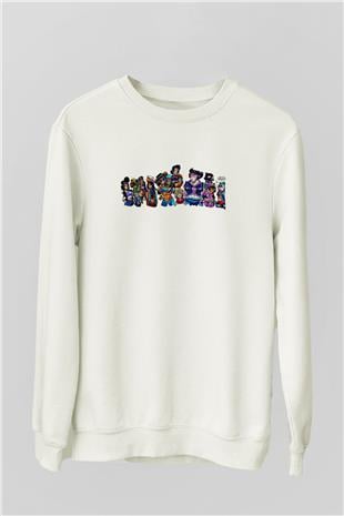 Brawl Stars Baskılı Beyaz Unisex Sweatshirt