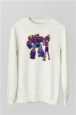 Brawl Stars Baskılı Beyaz Unisex Sweatshirt