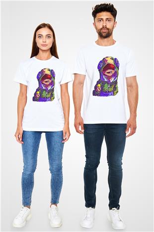 Brawl Stars Baskılı Unisex Beyaz Tişört - Tshirt
