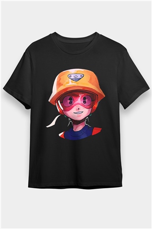 Brawl Stars Baskılı Unisex Siyah Tişört - Tshirt