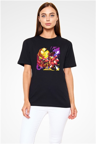 Brawl Stars Baskılı Unisex Siyah Tişört - Tshirt