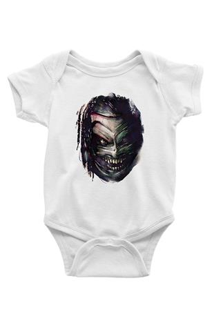 Bray Wyatt Baskılı Beyaz Unisex Bebek Body - Zıbın