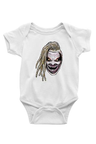 Bray Wyatt Baskılı Beyaz Unisex Bebek Body - Zıbın