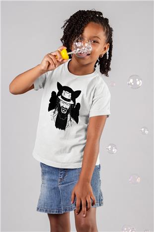 Bray Wyatt Baskılı Beyaz Unisex Beyaz Çocuk Tişört - Tshirt