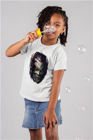 Bray Wyatt Baskılı Beyaz Unisex Beyaz Çocuk Tişört - Tshirt