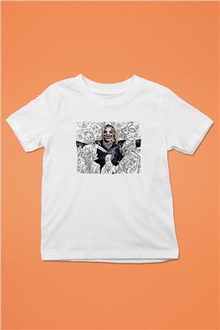 Bray Wyatt Baskılı Beyaz Unisex Beyaz Çocuk Tişört - Tshirt