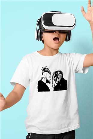 Bray Wyatt Baskılı Beyaz Unisex Beyaz Çocuk Tişört - Tshirt