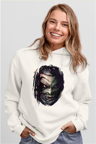 Bray Wyatt Baskılı Beyaz Unisex Hoodie