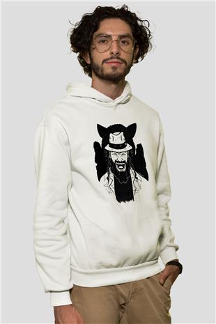 Bray Wyatt Baskılı Beyaz Unisex Hoodie