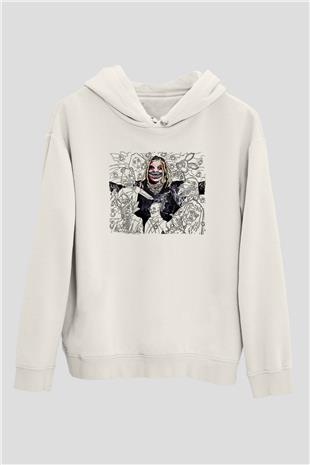 Bray Wyatt Baskılı Beyaz Unisex Hoodie