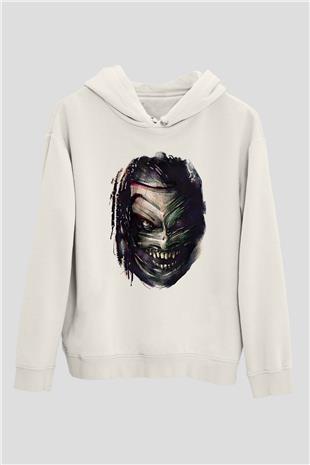 Bray Wyatt Baskılı Beyaz Unisex Hoodie