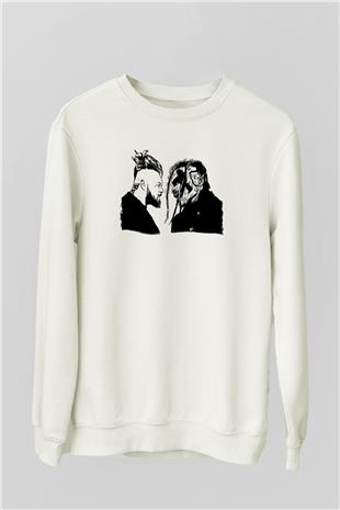 Bray Wyatt Baskılı Beyaz Unisex Sweatshirt