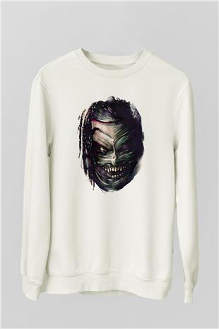 Bray Wyatt Baskılı Beyaz Unisex Sweatshirt