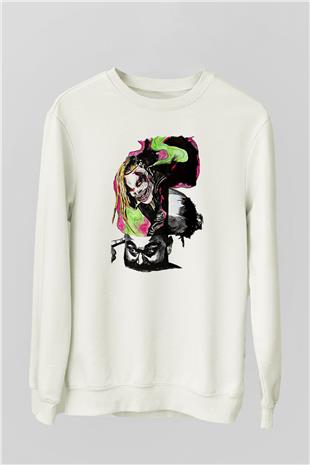 Bray Wyatt Baskılı Beyaz Unisex Sweatshirt
