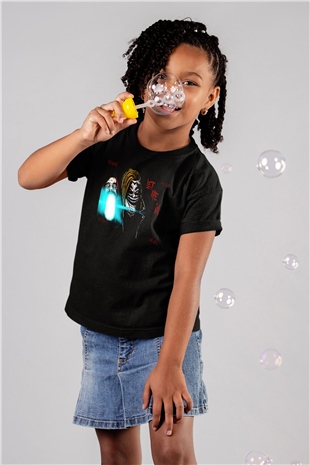 Bray Wyatt Baskılı Unisex Siyah Çocuk Tişört - Tshirt