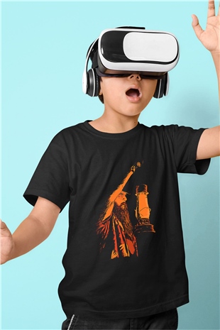 Bray Wyatt Baskılı Unisex Siyah Çocuk Tişört - Tshirt