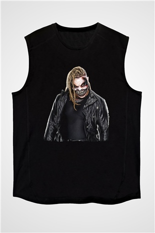 Bray Wyatt Baskılı Unisex Siyah Kolsuz Tişört - Tshirt