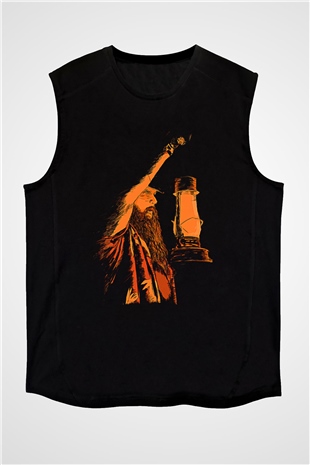 Bray Wyatt Baskılı Unisex Siyah Kolsuz Tişört - Tshirt