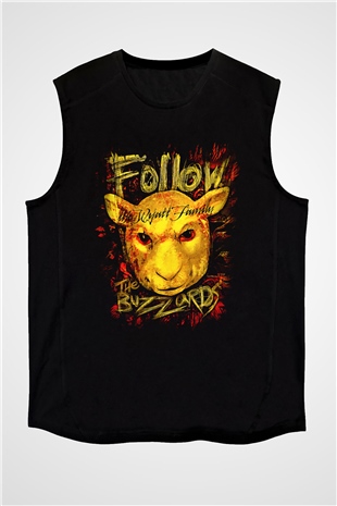 Bray Wyatt Baskılı Unisex Siyah Kolsuz Tişört - Tshirt