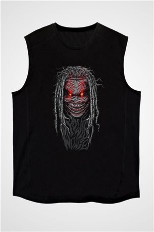 Bray Wyatt Baskılı Unisex Siyah Kolsuz Tişört - Tshirt
