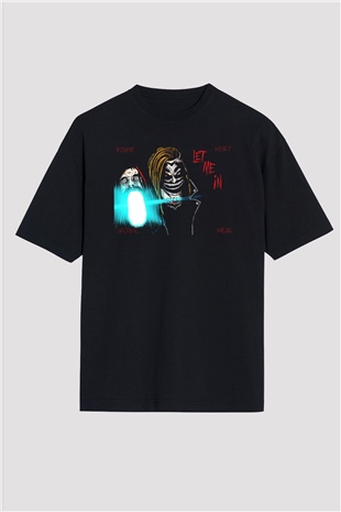 Bray Wyatt Baskılı Unisex Siyah Oversize Tişört - Tshirt