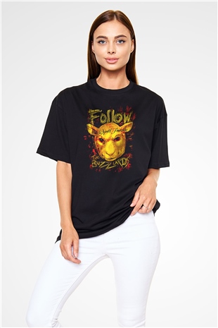 Bray Wyatt Baskılı Unisex Siyah Oversize Tişört - Tshirt