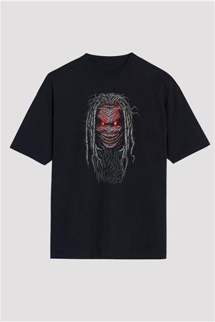 Bray Wyatt Baskılı Unisex Siyah Oversize Tişört - Tshirt