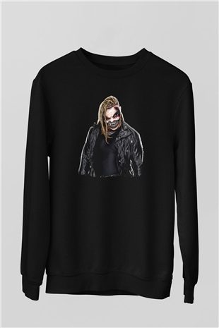 Bray Wyatt Baskılı Unisex Siyah Sweatshirt