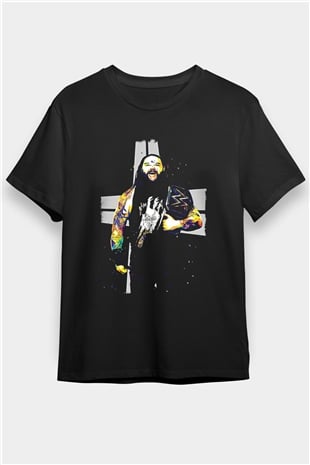 Bray Wyatt Baskılı Unisex Siyah Tişört - Tshirt