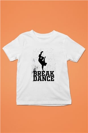 Breakdans Beyaz Unisex Çocuk Tişört