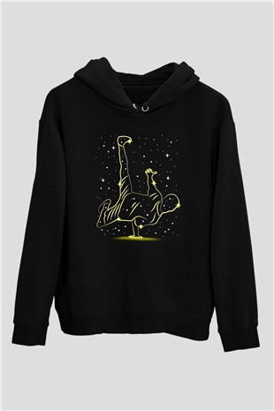 Breakdans Siyah Unisex Hoodie