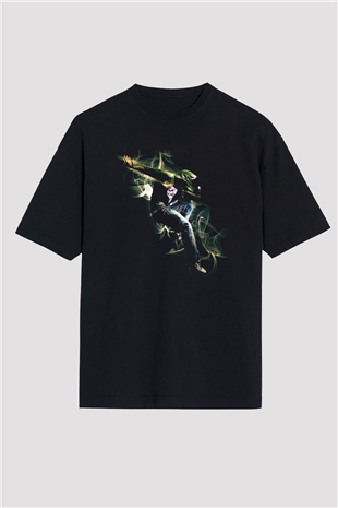Breakdans Siyah Unisex Oversize Tişört T-Shirt