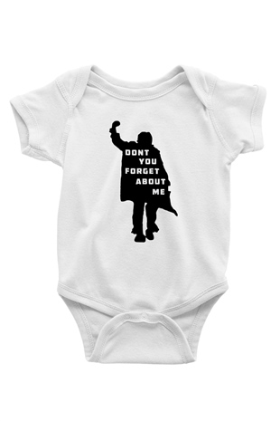 Breakfast Club Baskılı Beyaz Unisex Bebek Body - Zıbın
