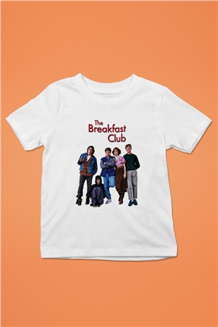 Breakfast Club Baskılı Beyaz Unisex Çocuk Tişört