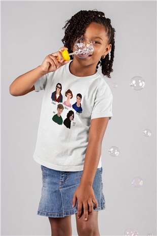 Breakfast Club Baskılı Beyaz Unisex Çocuk Tişört