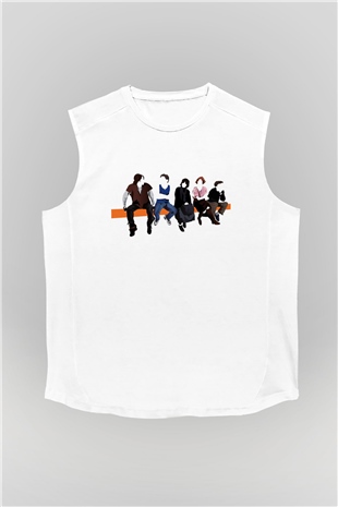 Breakfast Club Beyaz Unisex Kolsuz Tişört