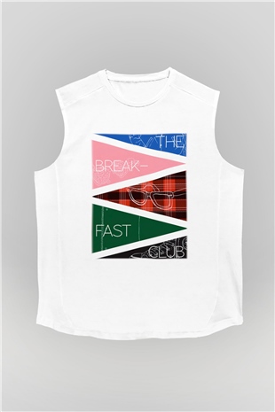 Breakfast Club Beyaz Unisex Kolsuz Tişört