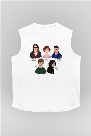 Breakfast Club Beyaz Unisex Kolsuz Tişört