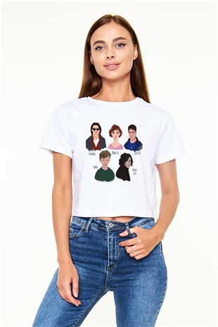Breakfast Club Beyaz Unisex Oversize Tişört